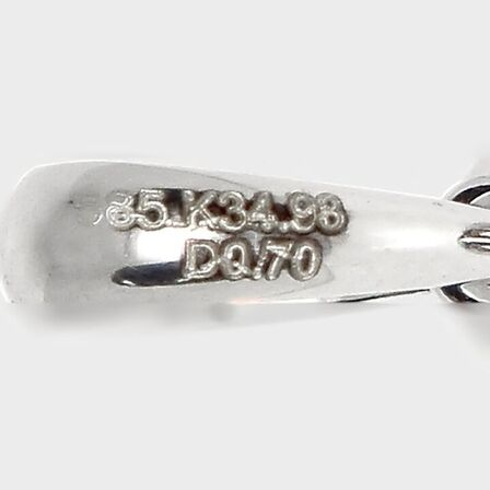 Imponerende 35,68 ct. VIVID kunzit, diamant og 14 kt. hvidguldhalskæde. IGI.