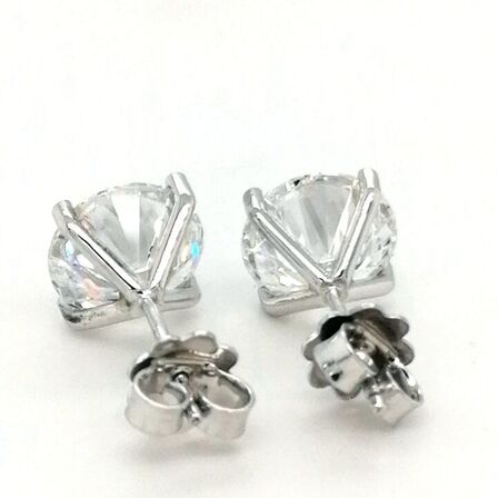 6,10 ct. solitære diamantørestikker (Lab fremstillet*) IGI