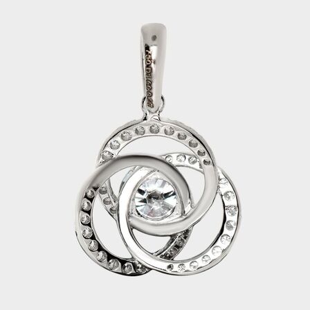 1.27 ct. brillant vedhæng af 18 kt. hvidguld, GCI.