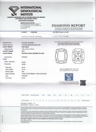 Diamanthalskæde med hvide og fancy farvede diamanter, ca 2.98 ct. IGI og GIA