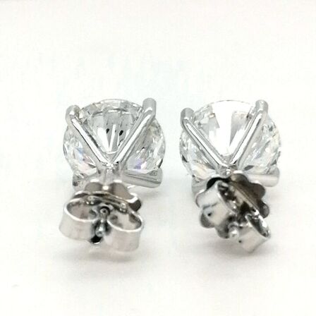 6,10 ct. solitære diamantørestikker (Lab fremstillet*) IGI