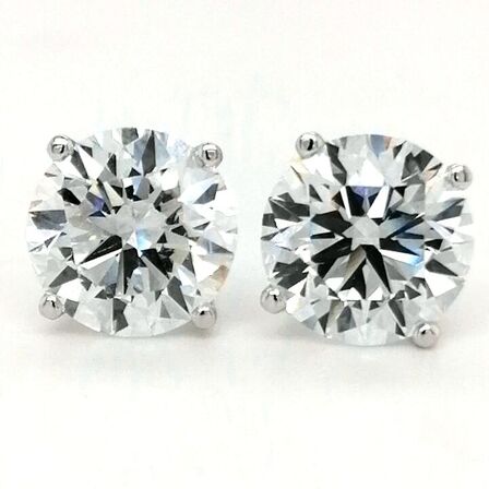 6,10 ct. solitære diamantørestikker (Lab fremstillet*) IGI