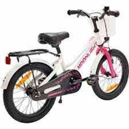 Puch Moonlight børnecykel 16"- hvid/pink 