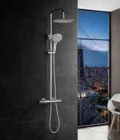 Bluerain showersæt m/termostat Krom 