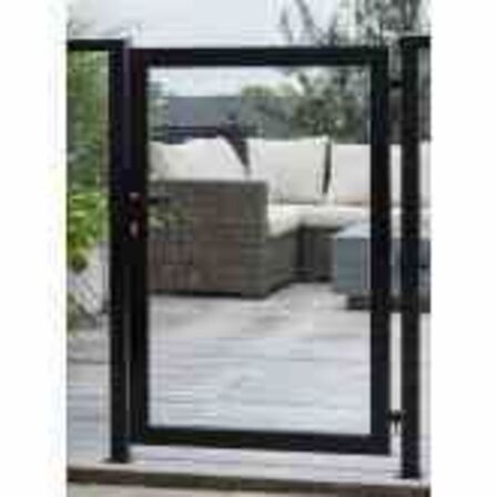 Superroof Smart Fence modul 95 havelåge, til læhegn, H95 cm, røgfarvet 