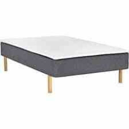 Nordisk Fjer boxseng med træben og topmadras 140x200 cm 