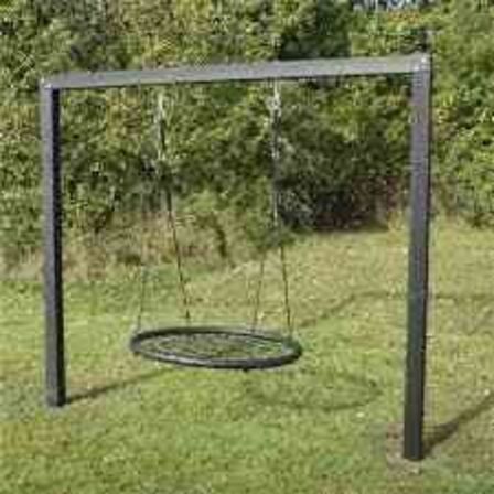 Nordic Play Gyngestativ Asta sort grundmalet inkl. Rundgynge 