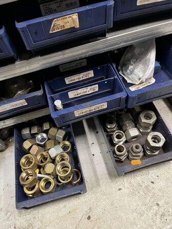 Div. Varelager til hydraulik