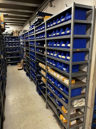 8 stk. Stålreoler  200x94x43 CM.