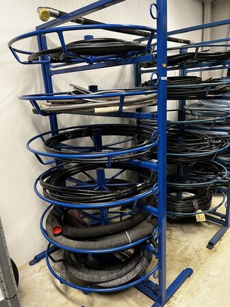 Stativ m. Hydraulikslanger