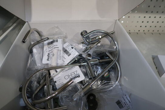 3 stk. kasser med div. Armaturer, Vandfiltreringsenhed AQUAPORION Profine Zero