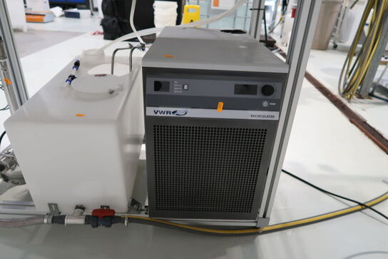 Teststation med recirculator VWR, Pumpe CALPEDA MXHL 205/B, div. Filtre m.m.