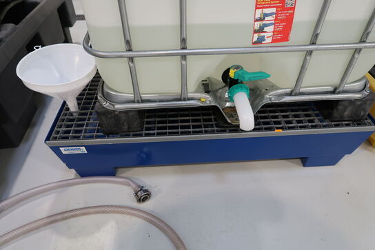 Spildekar med palletank