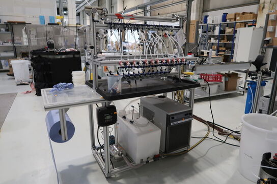 Teststation med recirculator VWR, Pumpe CALPEDA MXHL 205/B, div. Filtre m.m.