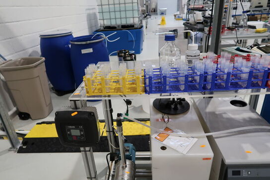 Teststation med recirculator VWR, Pumpe CALPEDA MXHL 205/B, div. Filtre m.m.