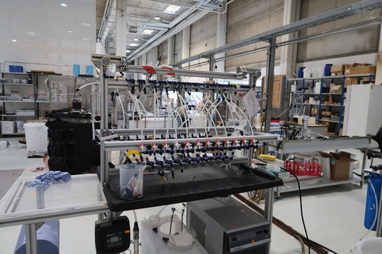 Teststation med recirculator VWR, Pumpe CALPEDA MXHL 205/B, div. Filtre m.m.