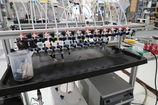 Teststation med recirculator VWR, Pumpe CALPEDA MXHL 205/B, div. Filtre m.m.