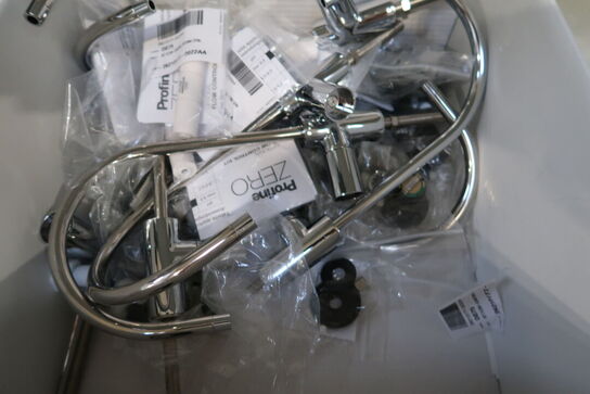 3 stk. kasser med div. Armaturer, Vandfiltreringsenhed AQUAPORION Profine Zero