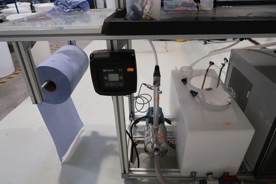 Teststation med recirculator VWR, Pumpe CALPEDA MXHL 205/B, div. Filtre m.m.