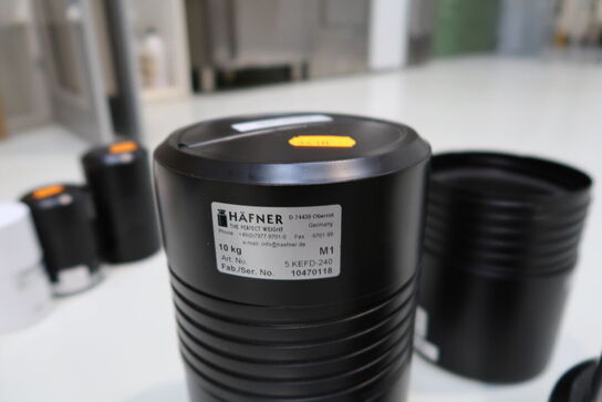 2 stk. præcisionsvægte til kalibrering HÄFNER The Perfect Weight 10 Kg
