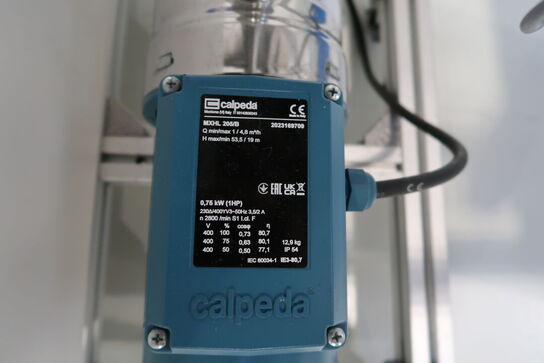 Teststation med recirculator VWR, Pumpe CALPEDA MXHL 205/B, div. Filtre m.m.