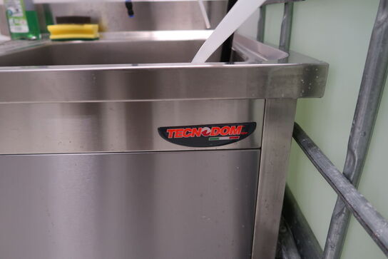 Rustfri stålbord med vask, armatur m.m. TECNODOM