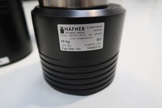 2 stk. præcisionsvægte til kalibrering HÄFNER The Perfect Weight 10 Kg