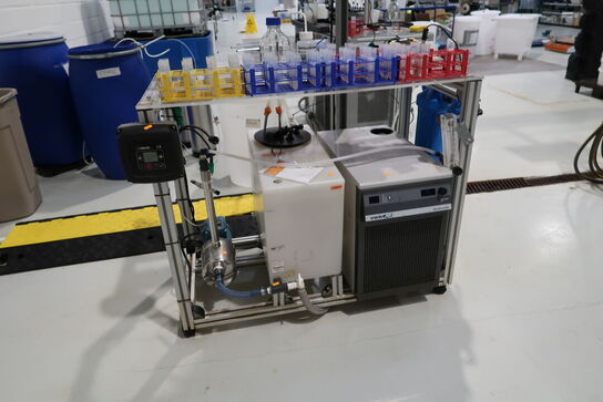 Teststation med recirculator VWR, Pumpe CALPEDA MXHL 205/B, div. Filtre m.m.