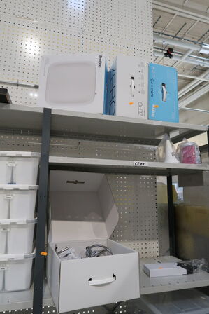 3 stk. kasser med div. Armaturer, Vandfiltreringsenhed AQUAPORION Profine Zero