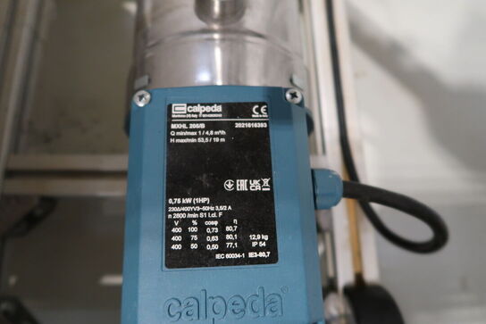 Teststation med recirculator VWR, Pumpe CALPEDA MXHL 205/B, div. Filtre m.m.