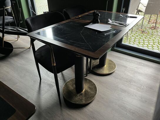 2. Stk. Cafe borde, 2. Stk. Stole i Stof, Sofa modul