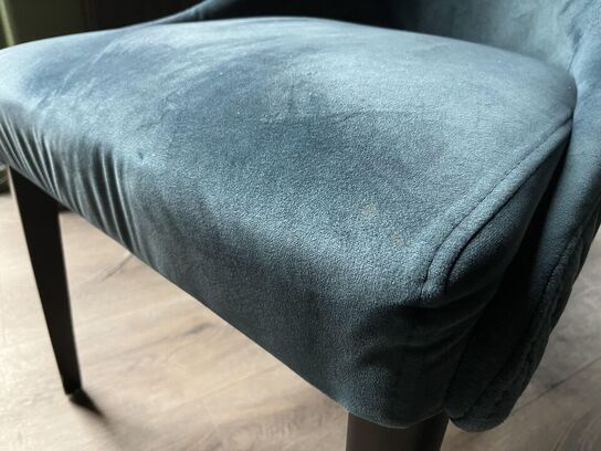 Rundt Cafe bord m. 2. Stk. Stole i stof