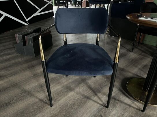 Rundt Cafe bord m. 2. Stk. Stole i stof