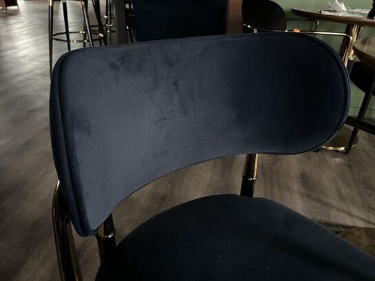 Rundt Cafe bord m. 2. Stk. Stole i stof