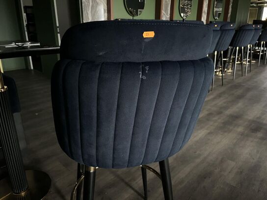 2. Stk Høj cafe borde, 3. Stk. Høj cafe stole i stof, Sofa modul i stof