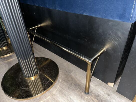 2. Stk Høj cafe borde, 2. Stk. Høj cafe stole i stof, Sofa modul i stof