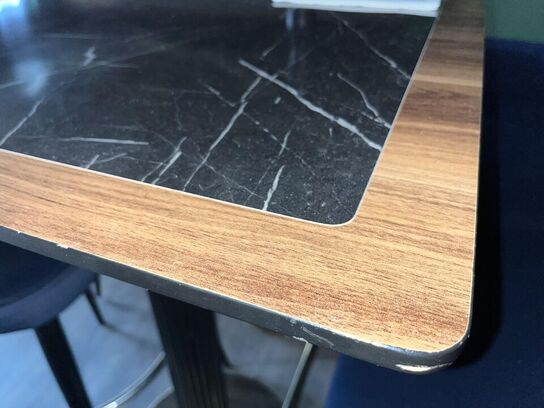 2. Stk Høj cafe borde, 2. Stk. Høj cafe stole i stof, Sofa modul i stof