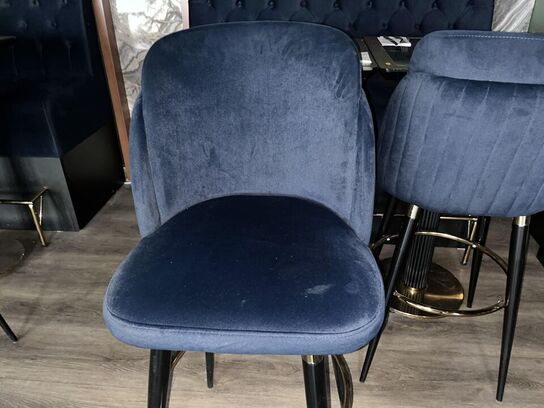 2. Stk Høj cafe borde, 2. Stk. Høj cafe stole i stof, Sofa modul i stof