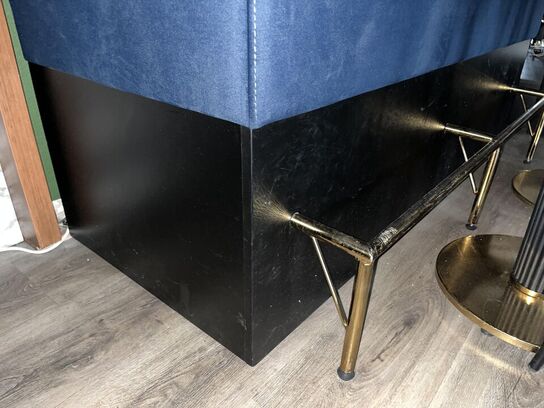 2. Stk Høj cafe borde, 2. Stk. Høj cafe stole i stof, Sofa modul i stof