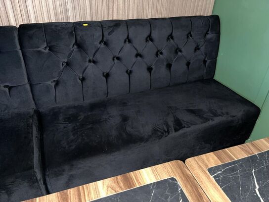 2. Stk. Cafe borde, 2. Stk. Stole i Stof, Sofa modul