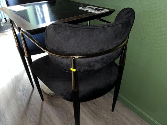 1. Stk. Cafe borde, 2. Stk. Stole i Stof