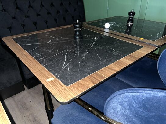 2. Stk. Cafe borde, 2. Stk. Stole i Stof, Sofa modul