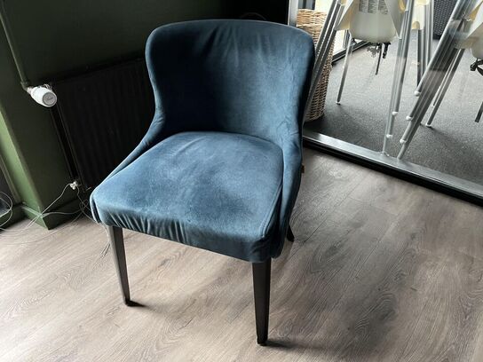 Rundt Cafe bord m. 2. Stk. Stole i stof