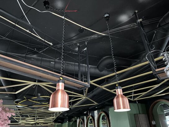 2. Stk. Varme lamper i copper