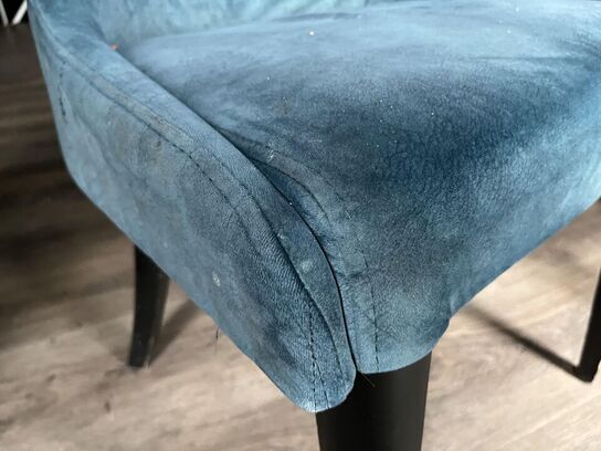 Rundt Cafe bord m. 2. Stk. Stole i stof