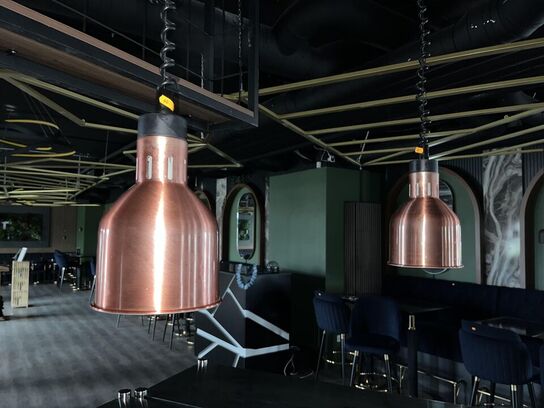 2. Stk. Varme lamper i copper