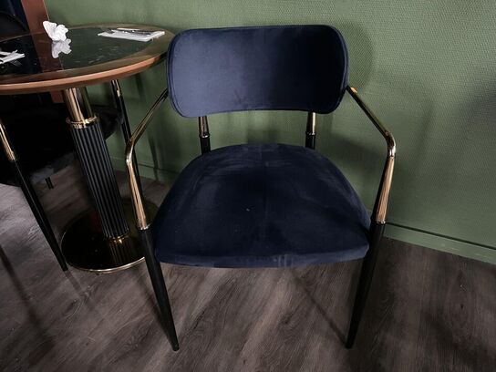 Rundt Cafe bord m. 2. Stk. Stole i stof