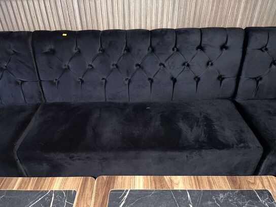 2. Stk. Cafe borde, 2. Stk. Stole i Stof, Sofa modul