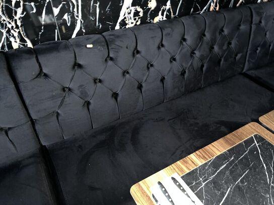 2. Stk. Cafe borde, 2. Stk. Stole i Stof, Sofa modul