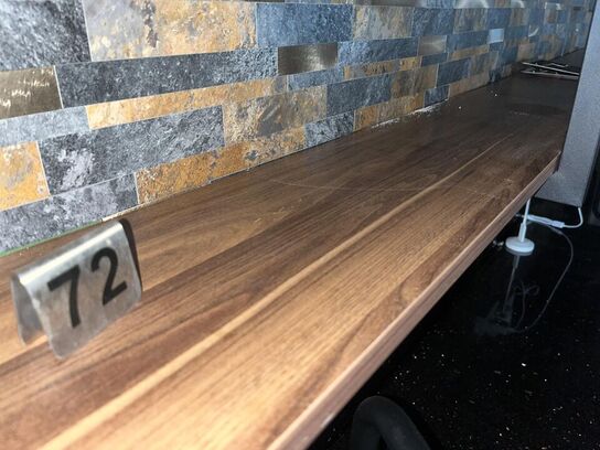 3. Stk Træ hylder med metal ophæng